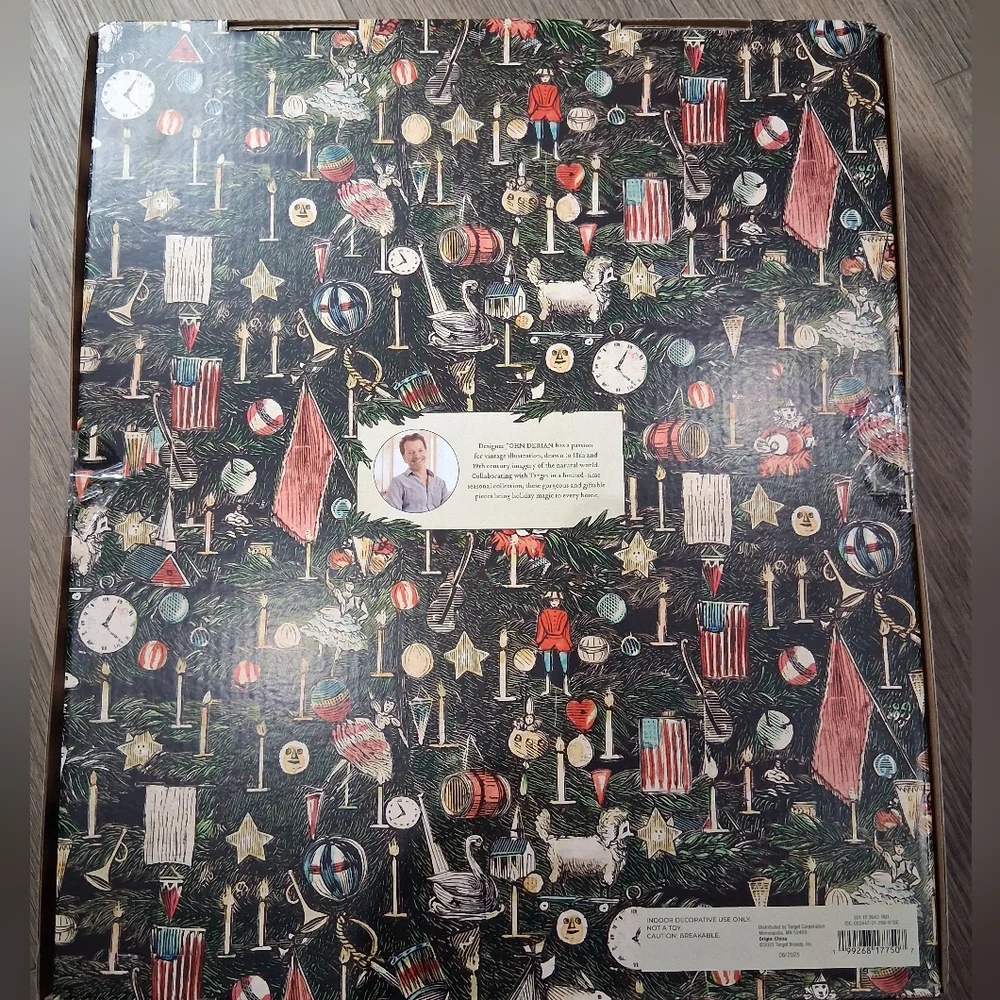 John Derian for Target COOKIE GARLAND Glass Christmas 2025 5' New in sealed Box